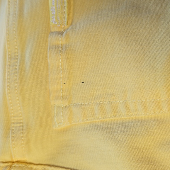 7 For All Mankind "High Waist Ankle Skinny" Jeans Vivid Yellow Women's Size 26 - Picture 9 of 13